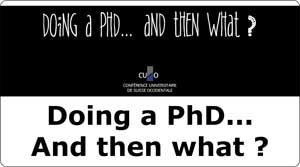 doing a phd and the what